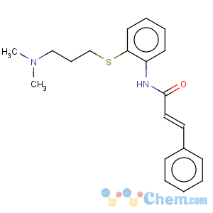 CAS No:1166-34-3 2-Propenamide,N-[2-[[3-(dimethylamino)propyl]thio]phenyl]-3-phenyl-