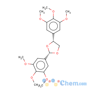CAS No:116673-47-3 1,3-Dioxolane,2,4-bis(3,4,5-trimethoxyphenyl)-, (2R,4S)-rel-