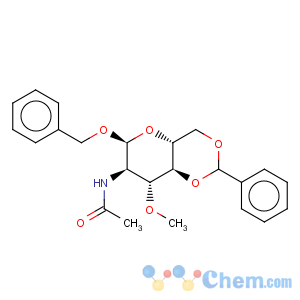 CAS No:116696-66-3 Glucopyranoside, benzyl2-acetamido-4,6-O-benzylidene-2-deoxy-3-O-methyl-, a-D- (6CI)