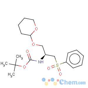 CAS No:116696-85-6 Carbamic acid,[1-[(phenylsulfonyl)methyl]-2-[(tetrahydro-2H-pyran-2-yl)oxy]ethyl]-,1,1-dimethylethyl ester, (1S)- (9CI)