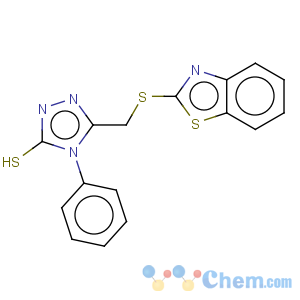 CAS No:116710-50-0 3H-1,2,4-Triazole-3-thione,5-[(2-benzothiazolylthio)methyl]-2,4-dihydro-4-phenyl-