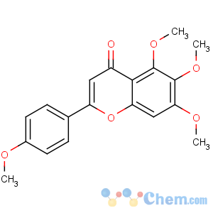 CAS No:1168-42-9 5,6,7-trimethoxy-2-(4-methoxyphenyl)chromen-4-one
