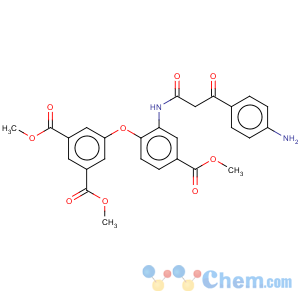 CAS No:116919-25-6 1,3-Benzenedicarboxylicacid,5-[2-[[3-(4-aminophenyl)-1,3-dioxopropyl]amino]-4-(methoxycarbonyl)phenoxy]-,1,3-dimethyl ester
