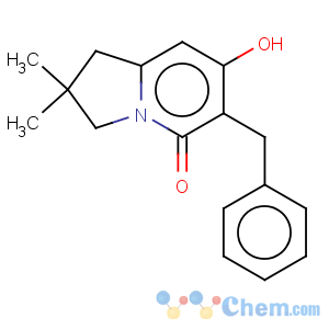 CAS No:116993-31-8 6-Benzyl-7-hydroxy-2,2-dimethyl-2,3-dihydro-1H-indolizin-5-one