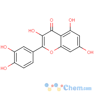 CAS No:117-39-5 2-(3,4-dihydroxyphenyl)-3,5,7-trihydroxychromen-4-one