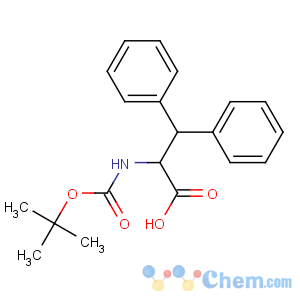 CAS No:117027-46-0 (2R)-2-[(2-methylpropan-2-yl)oxycarbonylamino]-3,3-diphenylpropanoic<br />acid