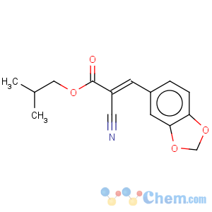 CAS No:117133-81-0 2-Propenoic acid,3-(1,3-benzodioxol-5-yl)-2-cyano-, 2-methylpropyl ester