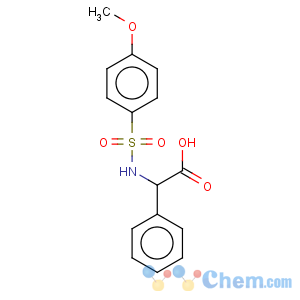 CAS No:117309-46-3 Benzeneacetic acid, a-[[(4-methoxyphenyl)sulfonyl]amino]-,(S)- (9CI)