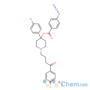 CAS No:117345-85-4 Benzoic acid, 4-azido-,4-(4-chlorophenyl)-1-[4-(4-fluorophenyl)-4-oxobutyl]-4-piperidinyl ester