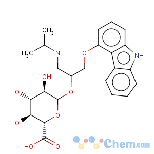 CAS No:117374-84-2 b-D-Glucopyranosiduronic acid,2-(9H-carbazol-4-yloxy)-1-[[(1-methylethyl)amino]methyl]ethyl, (R)- (9CI)