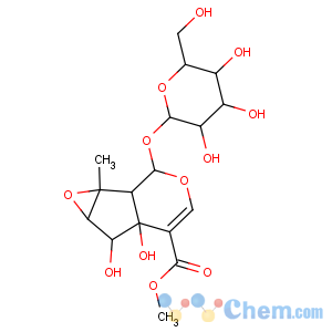 CAS No:117479-87-5 Oxireno[4,5]cyclopenta[1,2-c]pyran-5-carboxylicacid, 2-(b-D-glucopyranosyloxy)-1a,1b,2,5a,6,6a-hexahydro-5a,6-dihydroxy-1a-methyl-,methyl ester, (1aR,1bS,2S,5aR,6R,6aS)-