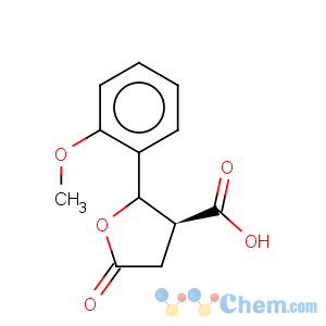 CAS No:117645-45-1 3-Furancarboxylic acid,tetrahydro-2-(2-methoxyphenyl)-5-oxo-, (2R,3R)-rel-