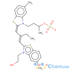 CAS No:117898-57-4 Benzothiazolium,2-[2-[[3-(2-hydroxyethyl)-5-methyl-2(3H)-benzothiazolylidene]methyl]-1-buten-1-yl]-5-methyl-3-[3-(sulfooxy)butyl]-,inner salt