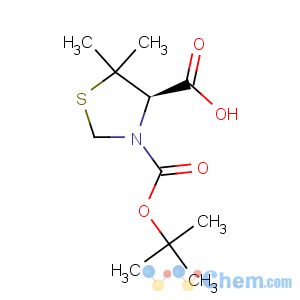 CAS No:117918-23-7 3,4-Thiazolidinedicarboxylicacid, 5,5-dimethyl-, 3-(1,1-dimethylethyl) ester, (4R)-