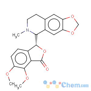 CAS No:118-08-1 1(3H)-Isobenzofuranone,6,7-dimethoxy-3-[(5R)-5,6,7,8-tetrahydro-6-methyl-1,3-dioxolo[4,5-g]isoquinolin-5-yl]-,(3S)-