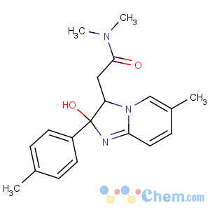 CAS No:118026-14-5 2-[2-hydroxy-6-methyl-2-(4-methylphenyl)-3H-imidazo[1,<br />2-a]pyridin-3-yl]-N,N-dimethylacetamide
