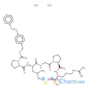 CAS No:118081-33-7 D-Arginine,N2-[1-[N-[N-[1-[[[4-(phenylazo)phenyl]methoxy]carbonyl]-L-prolyl]-L-leucyl]glycyl]-L-prolyl]-,dihydrate (9CI)