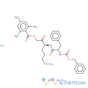 CAS No:118253-05-7 Z-PHE-LYS-2,4,6-TRIMETHYLBENZOYLOXY-METHYLKETONE TRIFLUOROACETATE SALT