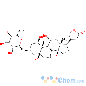 CAS No:1183-35-3 Cardanolide,3-[(6-deoxy-a-L-mannopyranosyl)oxy]-1,5,11,14,19-pentahydroxy-,(1b,3b,5b,11a,20x)-
