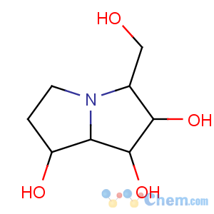 CAS No:118396-02-4 1H-Pyrrolizine-1,2,7-triol,hexahydro-3-(hydroxymethyl)-, (1R,2R,3R,7S,7aR)-