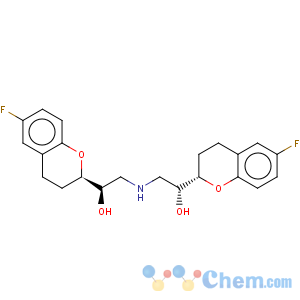 CAS No:118457-15-1 2H-1-Benzopyran-2-methanol,a,a'-[iminobis(methylene)]bis[6-fluoro-3,4-dihydro-, (aR,a'R,2R,2'S)-