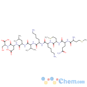 CAS No:118850-71-8 L-Serine,L-methionyl-L-glutaminyl-L-methionyl-L-lysyl-L-lysyl-L-valyl-L-leucyl-L-a-aspartyl-