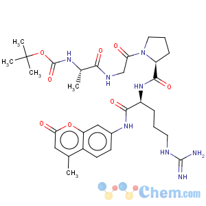 CAS No:118850-78-5 L-Argininamide,N-[(1,1-dimethylethoxy)carbonyl]-L-alanylglycyl-L-prolyl-N-(4-methyl-2-oxo-2H-1-benzopyran-7-yl)-(9CI)