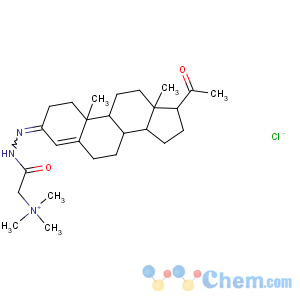 CAS No:118860-29-0 Ethanaminium,N,N,N-trimethyl-2-oxo-2-[(20-oxopregn-4-en-3-ylidene)hydrazino]-, chloride(9CI)
