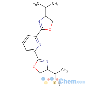 CAS No:118949-61-4 (4S)-4-propan-2-yl-2-[6-[(4S)-4-propan-2-yl-4,5-dihydro-1,<br />3-oxazol-2-yl]pyridin-2-yl]-4,5-dihydro-1,3-oxazole