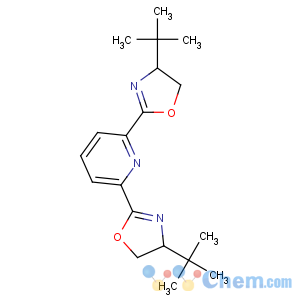 CAS No:118949-63-6 (4S)-4-tert-butyl-2-[6-[(4S)-4-tert-butyl-4,5-dihydro-1,<br />3-oxazol-2-yl]pyridin-2-yl]-4,5-dihydro-1,3-oxazole