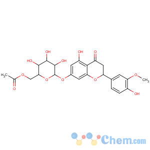CAS No:118985-26-5 4H-1-Benzopyran-4-one,7-[(6-O-acetyl-b-D-glucopyranosyl)oxy]-2,3-dihydro-5-hydroxy-2-(4-hydroxy-3-methoxyphenyl)-,(2S)-