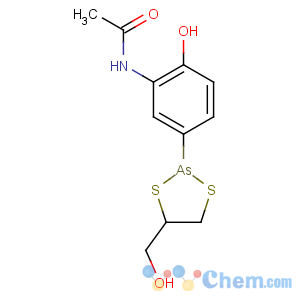 CAS No:119-96-0 N-[2-hydroxy-5-[4-(hydroxymethyl)-1,3,<br />2-dithiarsolan-2-yl]phenyl]acetamide