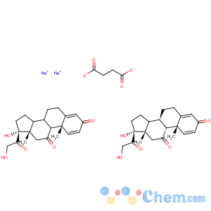 CAS No:119042-10-3 Pregna-1,4-diene-3,11,20-trione,17,21-dihydroxy-, 21-succinate, sodium salt (6CI)