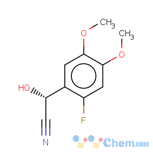 CAS No:119085-63-1 Benzeneacetonitrile,2-fluoro-a-hydroxy-4,5-dimethoxy-