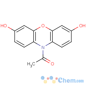 CAS No:119171-73-2 1-(3,7-dihydroxyphenoxazin-10-yl)ethanone