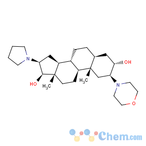 CAS No:119302-20-4 (2b,3a,5a,16b,17b)-2-(4-Morpholinyl)-16-(1-pyrrolidinyl)androstane-3,17-diol