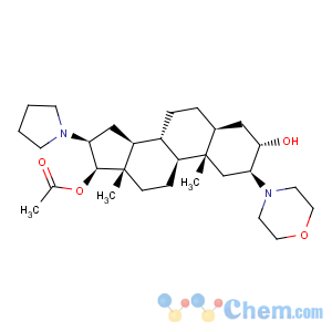 CAS No:119302-24-8 (2b,3a,5a,16b,17b)-17-Acetoxy-3-hydroxy-2-(4-morpholinyl)-16-(1-pyrrolidinyl)androstane