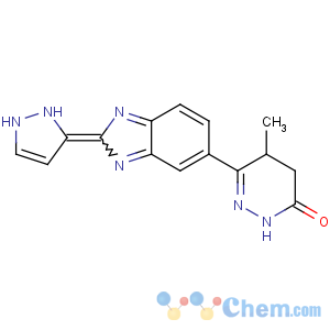 CAS No:119322-27-9 3-[(2E)-2-(1,2-dihydropyrazol-3-ylidene)benzimidazol-5-yl]-4-methyl-4,<br />5-dihydro-1H-pyridazin-6-one