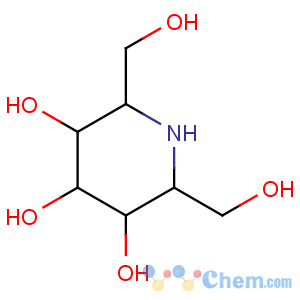 CAS No:119557-99-2 3,4,5-Piperidinetriol,2,6-bis(hydroxymethyl)-, (2R,3R,5S,6R)-