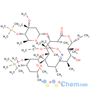 CAS No:119665-62-2 Erythromycin,6-O-methyl-2',4''-bis-O-(trimethylsilyl)-, 9-[O-(1-ethoxy-1-methylethyl)oxime]