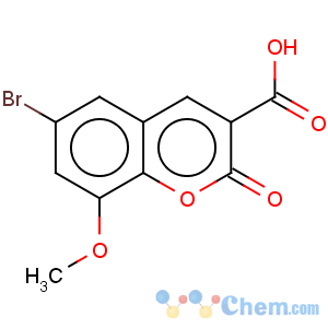 CAS No:119686-34-9 2H-1-Benzopyran-3-carboxylicacid, 6-bromo-8-methoxy-2-oxo-