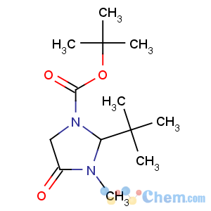 CAS No:119838-38-9 tert-butyl (2S)-2-tert-butyl-3-methyl-4-oxoimidazolidine-1-carboxylate