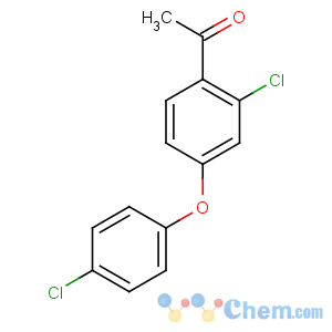 CAS No:119851-28-4 1-[2-chloro-4-(4-chlorophenoxy)phenyl]ethanone