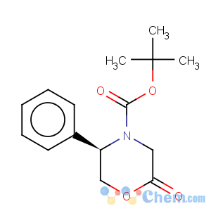 CAS No:119878-90-9 4-Morpholinecarboxylicacid, 2-oxo-5-phenyl-, 1,1-dimethylethyl ester, (5R)-