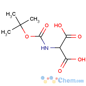 CAS No:119881-02-6 Propanedioic acid,2-[[(1,1-dimethylethoxy)carbonyl]amino]-