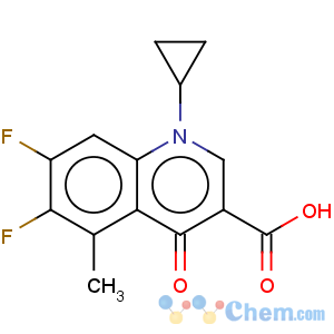 CAS No:119915-47-8 3-Quinolinecarboxylicacid, 1-cyclopropyl-6,7-difluoro-1,4-dihydro-5-methyl-4-oxo-