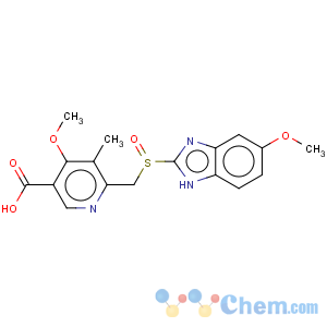 CAS No:120003-72-7 3-Pyridinecarboxylicacid, 4-methoxy-6-[[(6-methoxy-1H-benzimidazol-2-yl)sulfinyl]methyl]-5-methyl-