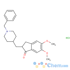 CAS No:120011-70-3 2-[(1-benzylpiperidin-4-yl)methyl]-5,6-dimethoxy-2,<br />3-dihydroinden-1-one