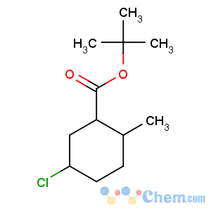 CAS No:12002-53-8 Cyclohexanecarboxylicacid, 4(or 5)-chloro-2-methyl-, 1,1-dimethylethyl ester