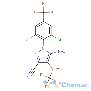 CAS No:120068-37-3 5-amino-1-[2,<br />6-dichloro-4-(trifluoromethyl)phenyl]-4-(trifluoromethylsulfinyl)<br />pyrazole-3-carbonitrile